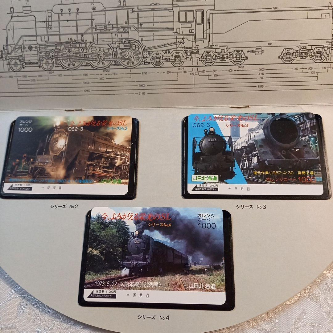 JR北海道　カード未使用　C62　3復元シリーズ