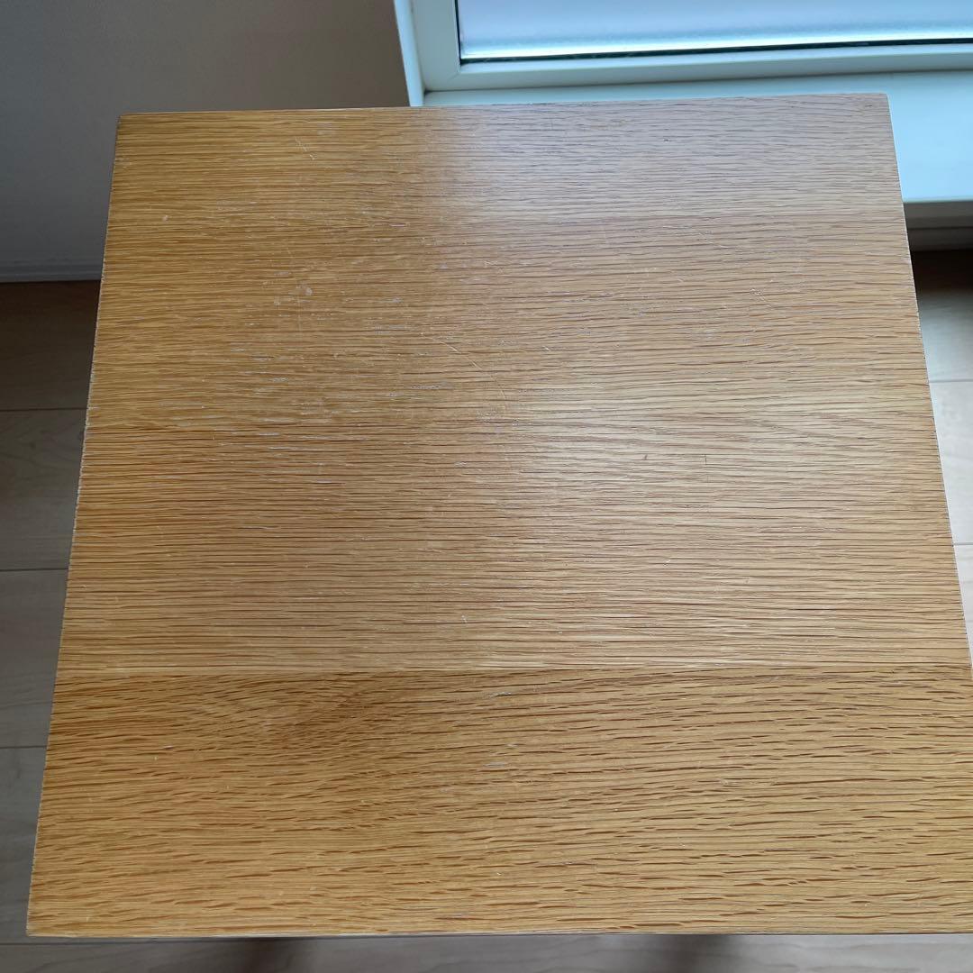 無印良品 オーク無垢材 サイドテーブル ベンチ スツール 椅子 チェア 台 棚