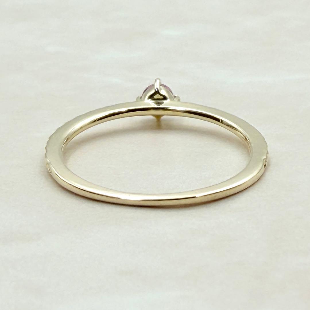 ほぼ未使用　K10 アメジスト　リング　イエローゴールド　希少品　レア