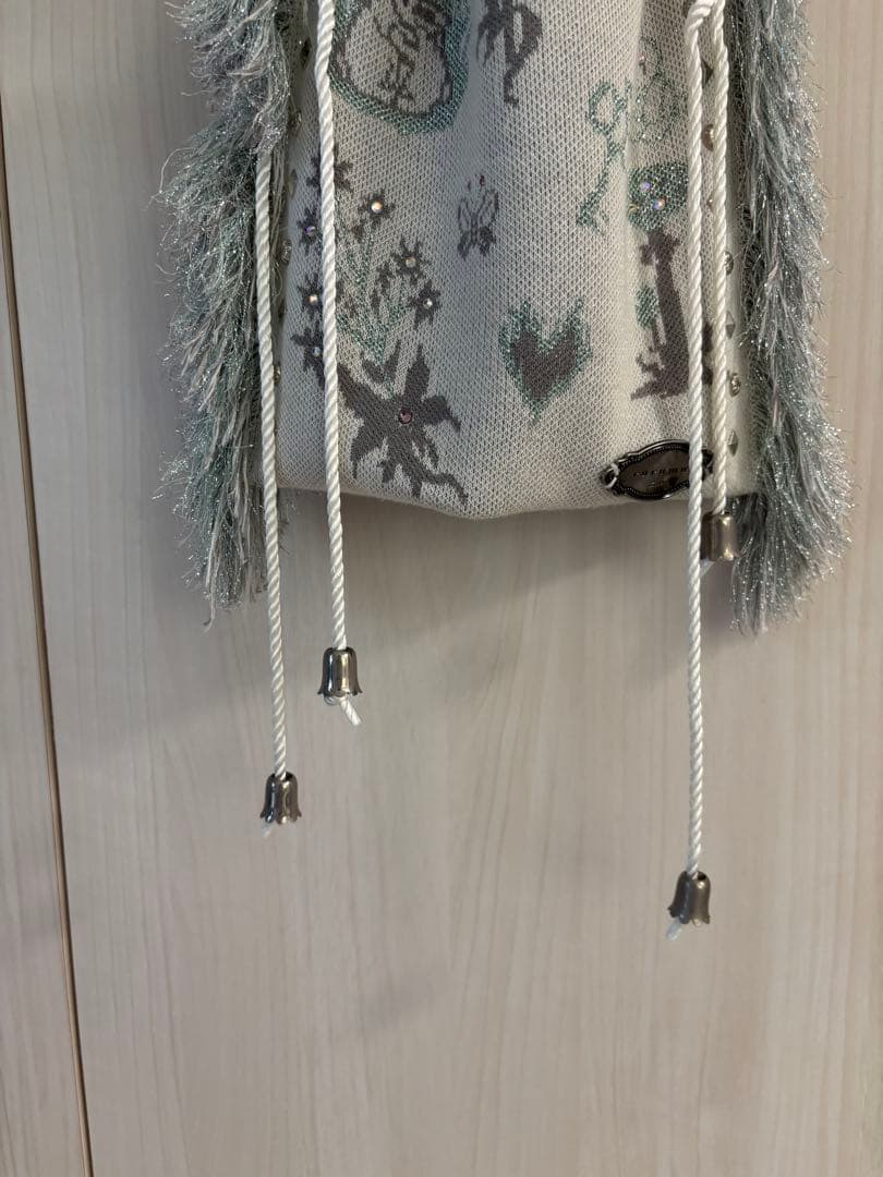 バッグ adjustable strap jacquard pochette