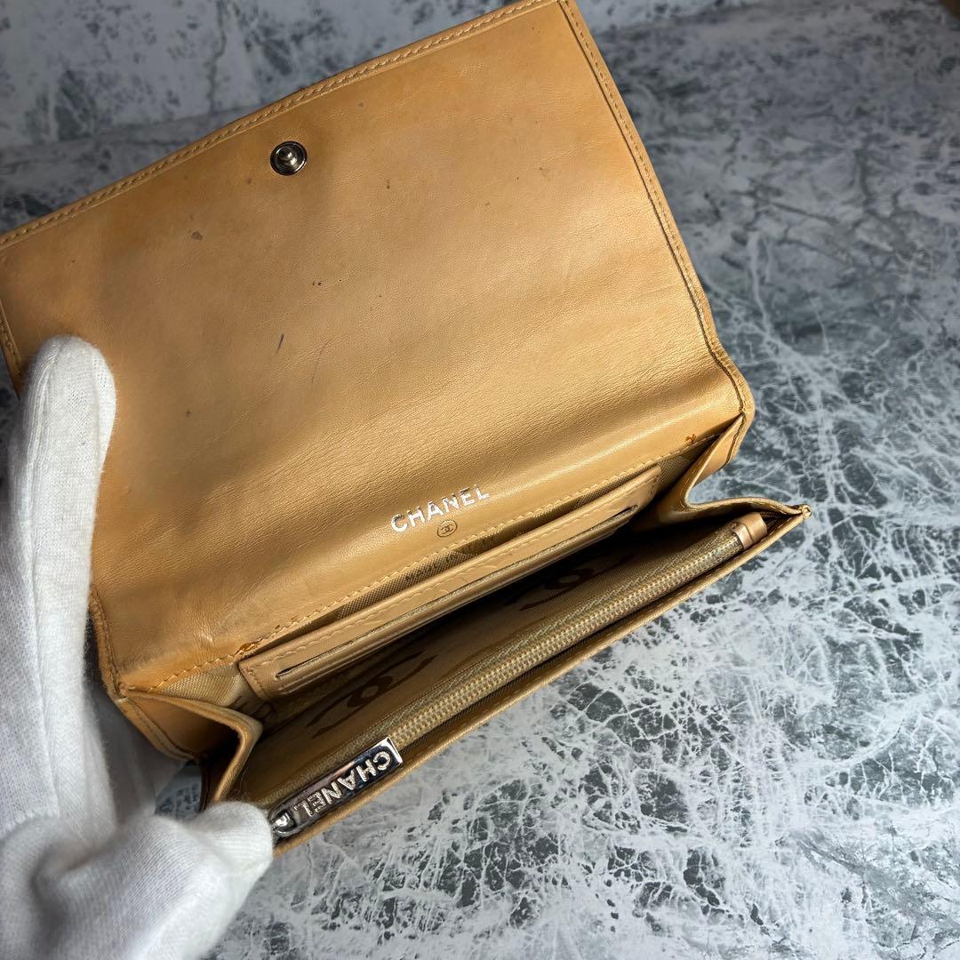 ✨CHANEL✨　シャネル　折り財布　カンボンライン　ケース　カードケース
