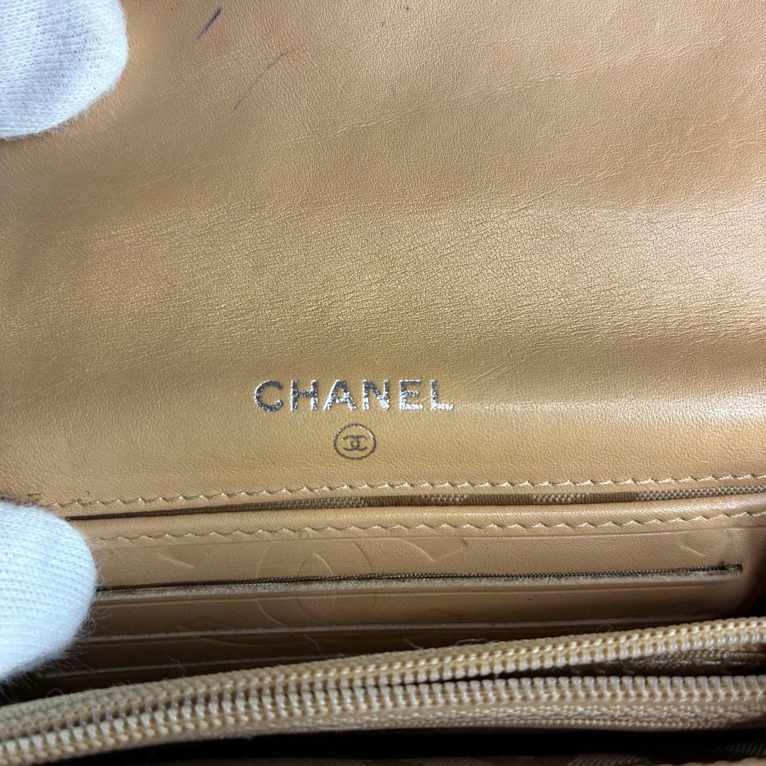 ✨CHANEL✨　シャネル　折り財布　カンボンライン　ケース　カードケース