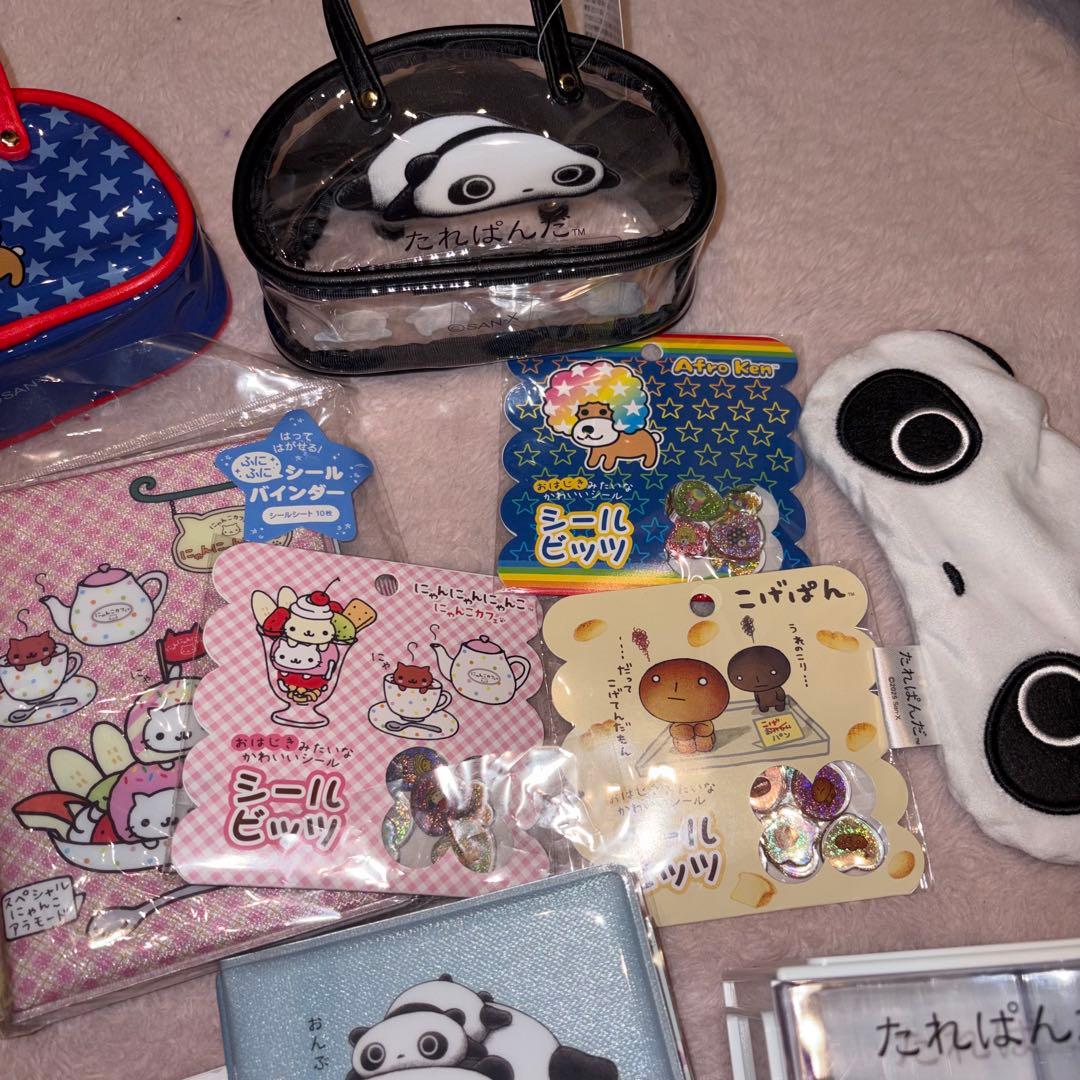 リラックマ　アフロ　たれぱんだ　にゃんにゃんにゃんこ　シール　san-x