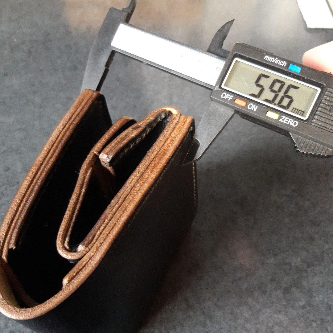 特厚★HORWEEN★クロムエクセル　二つ折り財布 　オールブラック　特別仕様