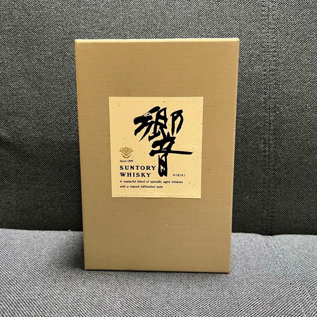 【未開栓・希少】サントリー響 旧 裏ゴールドラベル金キャップ（750ml木箱入）
