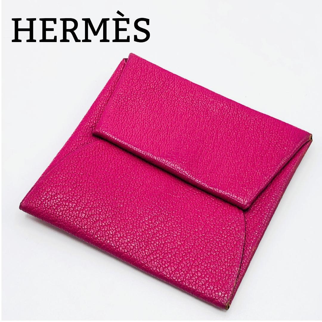 HERMES エルメス バスティア シェーブル ケース □K刻印 美品