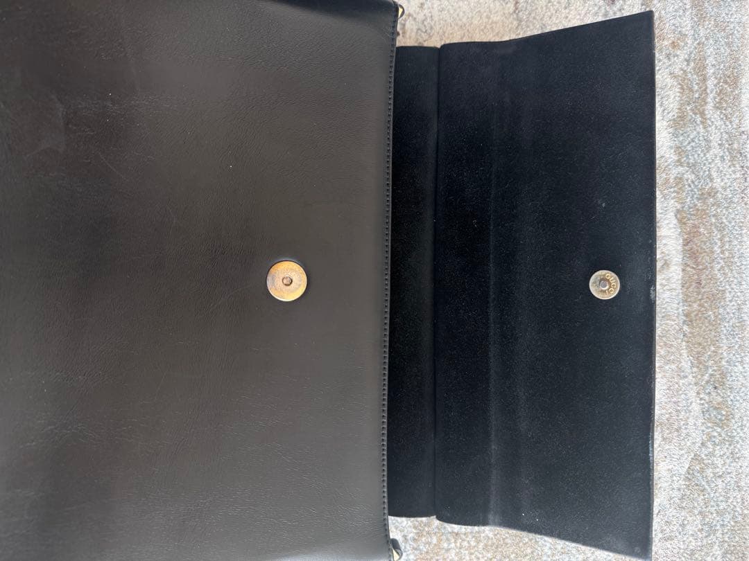 【VINTAGE】GUCCI バンブーハンドル レザー ハンドバッグ 黒