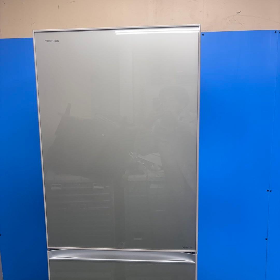 596 冷蔵庫　大型　400L〜500L 自動製氷機付　右開き　鏡面5ドア　格安