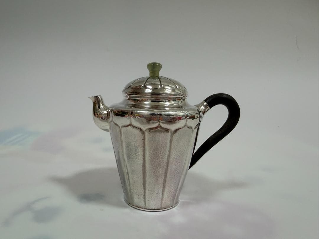 純銀製 菊紋 急須 銀瓶 煎茶道具