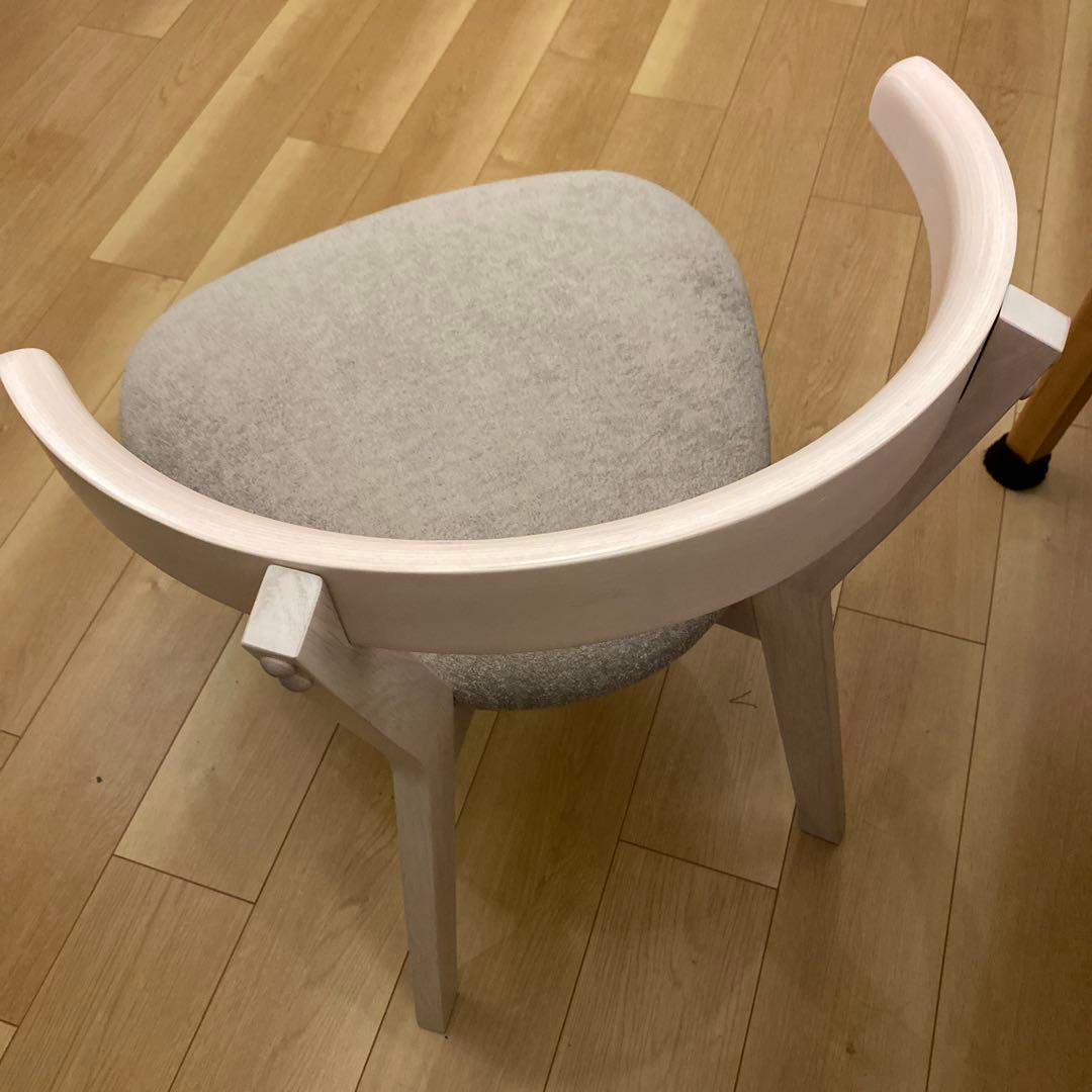 ダイニングチェア　ホワイト 椅子 2台入り