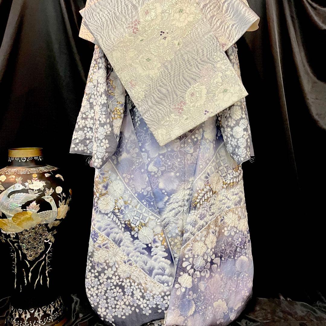 振袖フルセット■辻が花振袖■花絞り■関芳新品オーダー■正絹■成人式振り袖