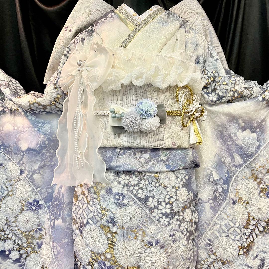 振袖フルセット■辻が花振袖■花絞り■関芳新品オーダー■正絹■成人式振り袖