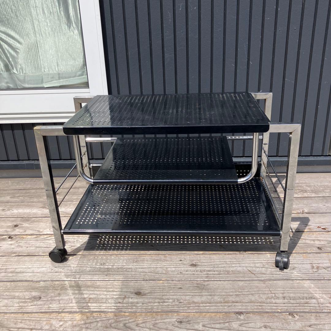 昭和レトロ インダストリアル スチール製テレビボード テレビ台 サイドテーブル