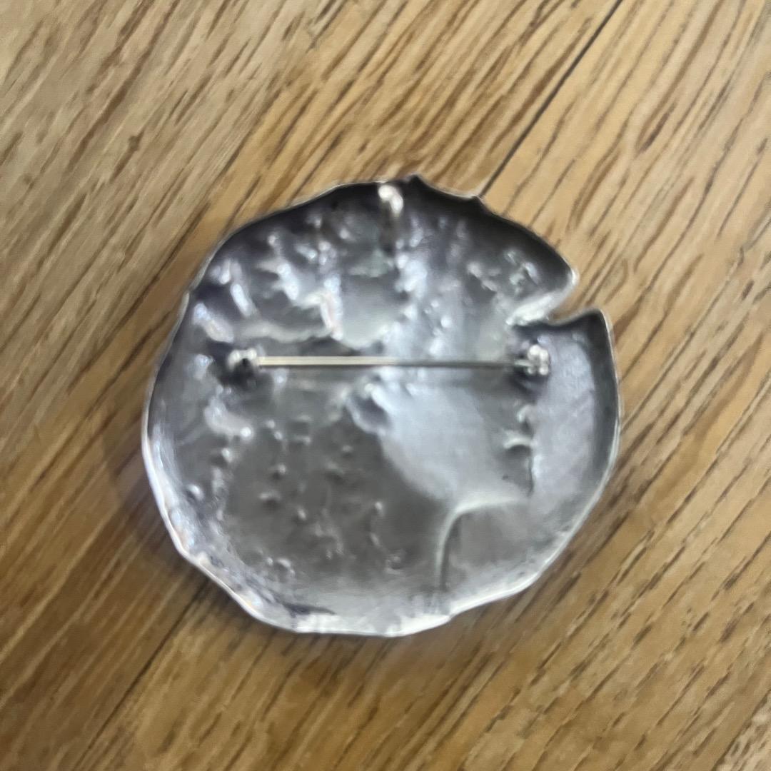 古美術★佐藤忠良 蓮の少女ブローチ ペンダントトップ ケース付き