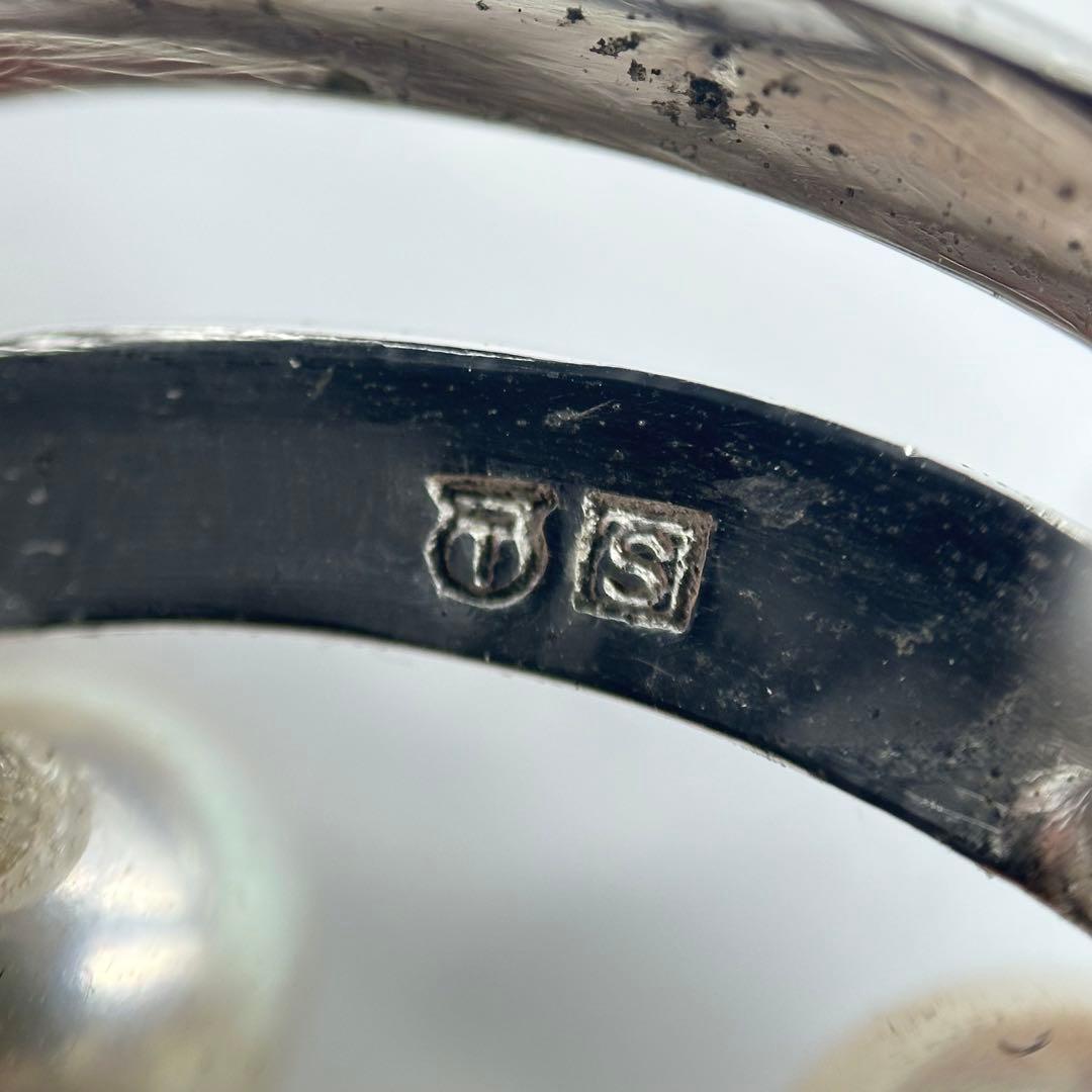 TASAKI 田崎真珠 ブローチ 9粒パール シルバー