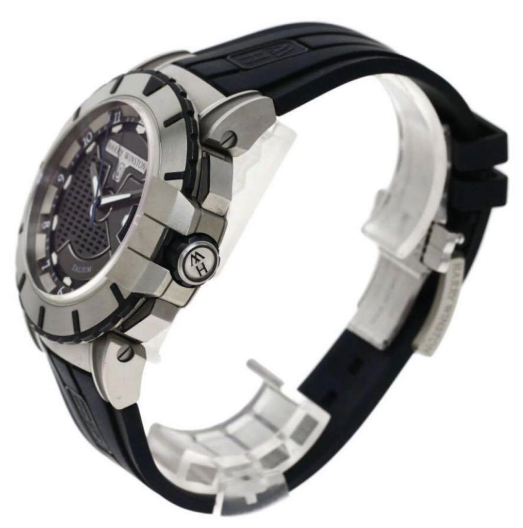 ハリーウィンストン ラバーベルト 時計 ブラック