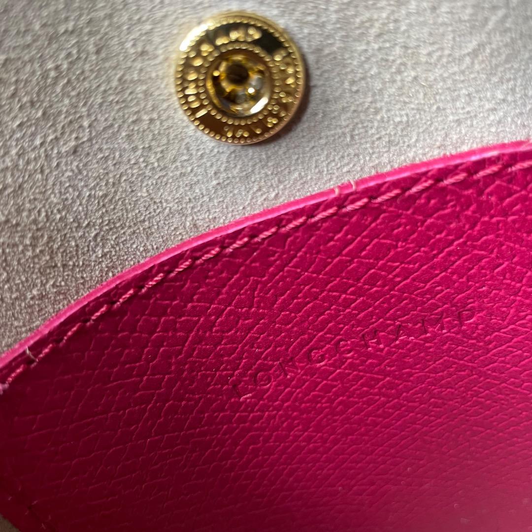 A10美品✨ロンシャン エピュレ 2WAY ショルダーバッグ レザー ピンク系