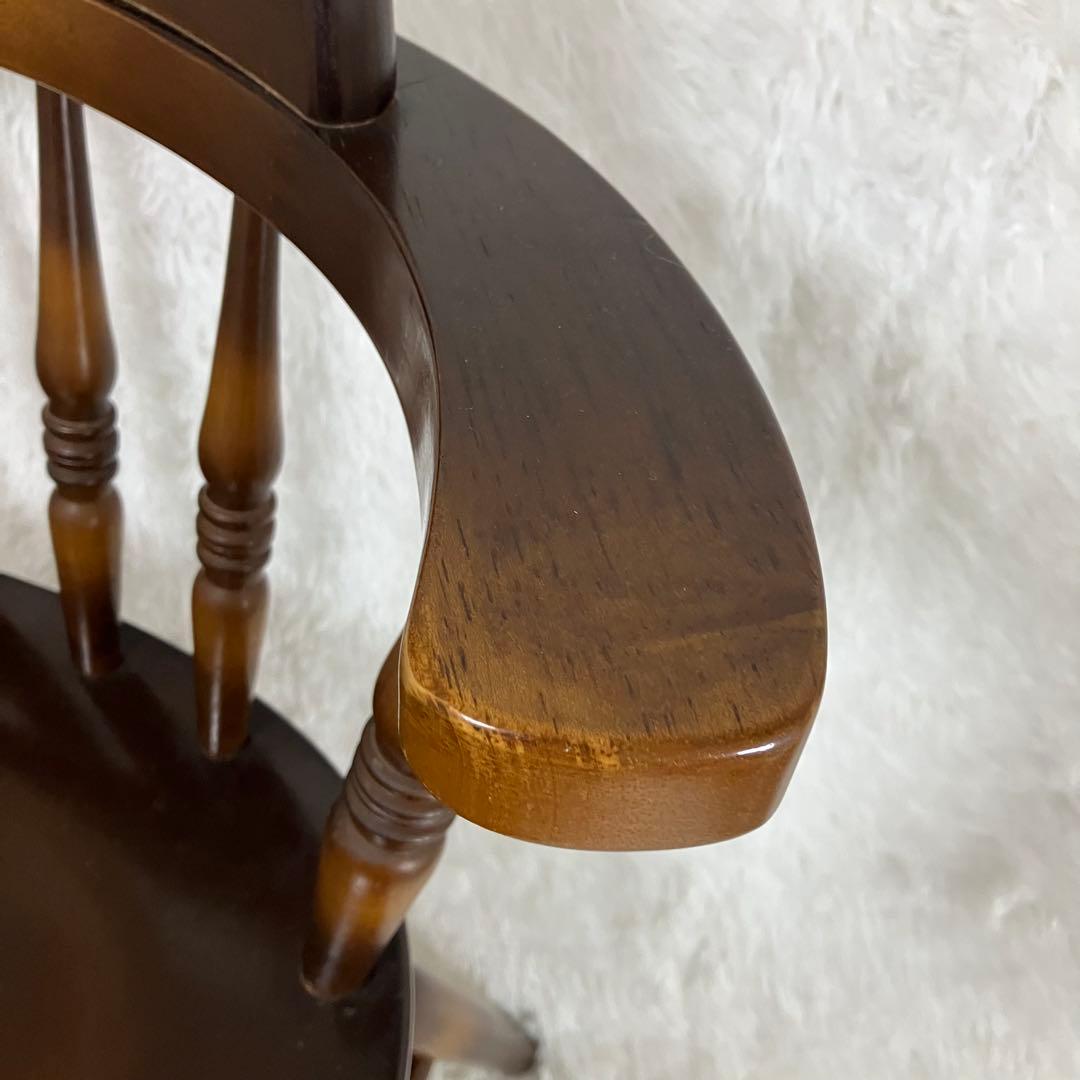 飛騨産業　キツツキ　ウィンザーチェア　2脚セット　ダイニング　クラシック　茶色