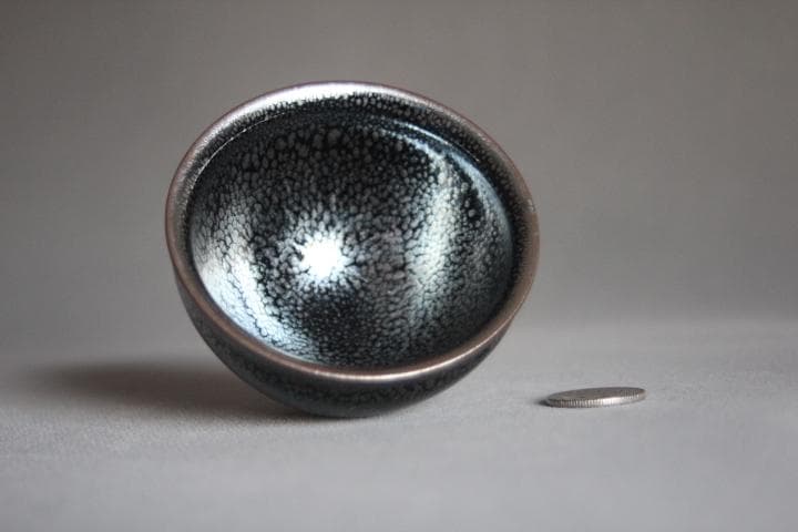 【龍風】建窯油滴天目小碗・油滴天目小杯・油滴盃・油滴杯・油滴天目盞