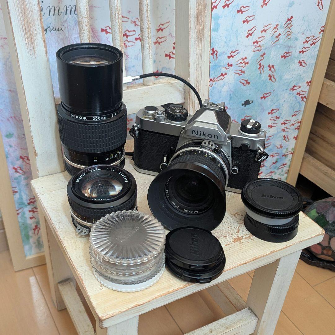 Nikon FM フィルム一眼レフカメラ NIKKOR レンズ付