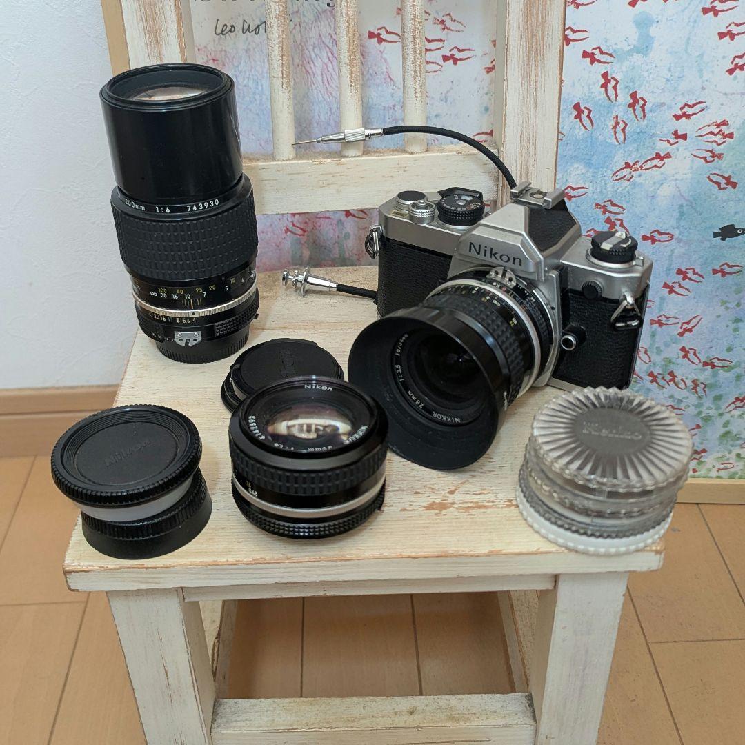 Nikon FM フィルム一眼レフカメラ NIKKOR レンズ付