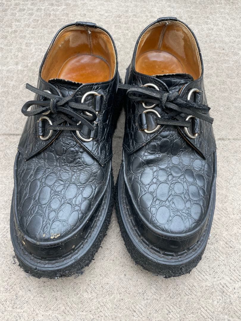 E COX 8961 クロコダイル UK6 ジョージコックス