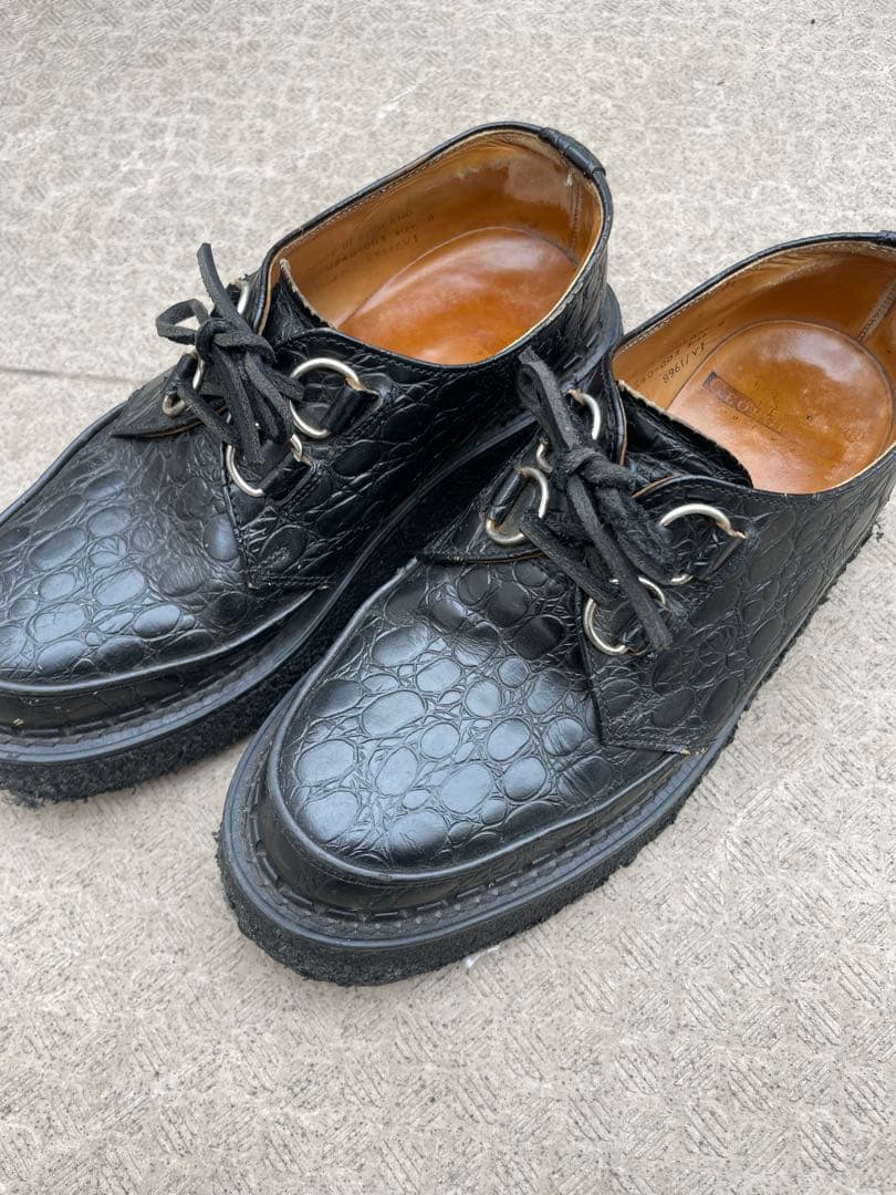 E COX 8961 クロコダイル UK6 ジョージコックス