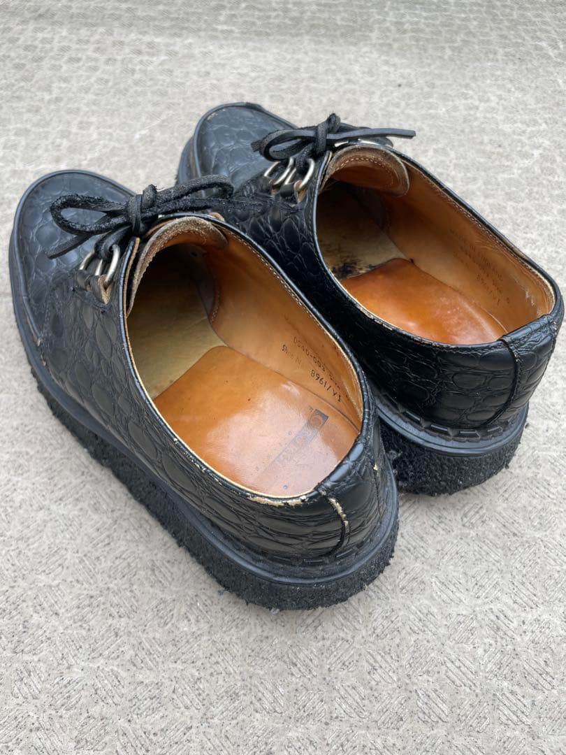 E COX 8961 クロコダイル UK6 ジョージコックス