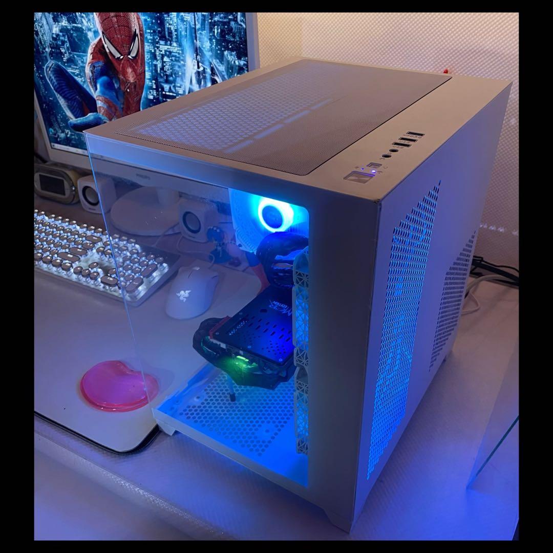 ゲーミングPC フルセット ホワイト ryzen5-3600 GTX1080