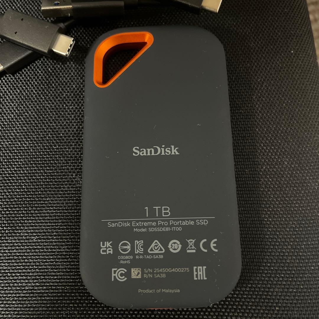 サンディスク SanDisk 外付けSSD 1TB 未使用品 開封済み 高速転送