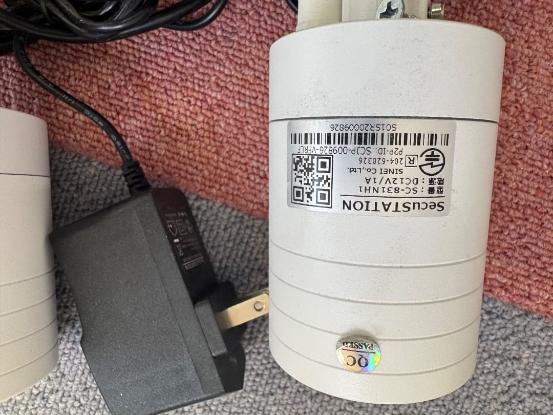 wifi防犯iカメラSecuSTATION SC-831NH1ルーター付2セット