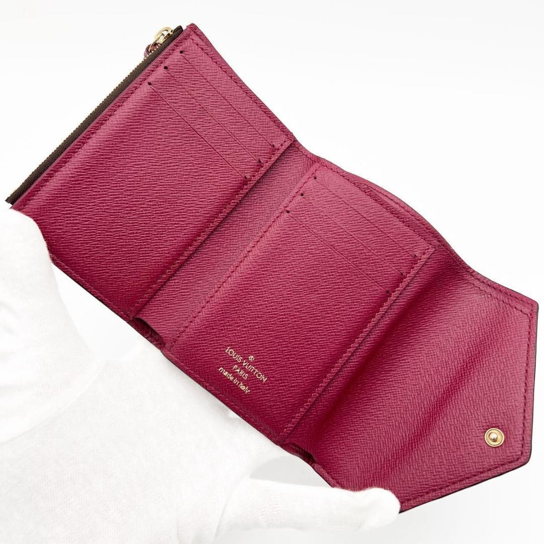 【美品】ヴィトン モノグラム ポルトフォイユ ヴィクトリーヌ フューシャ 財布