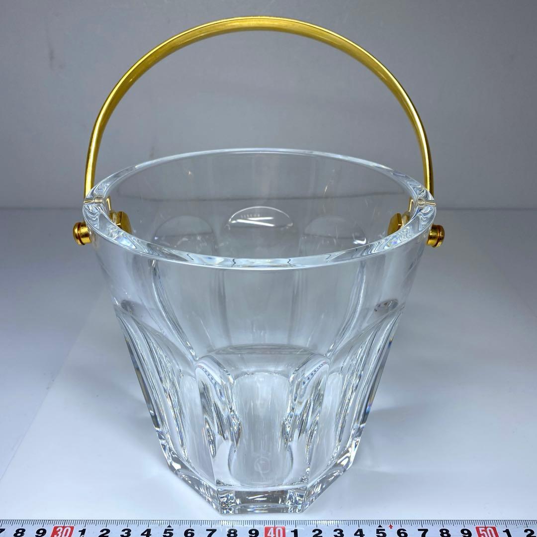バカラ　アルクール金ハンドル付アイスベール高さ15㎝トコチ東な7-0323☆2F