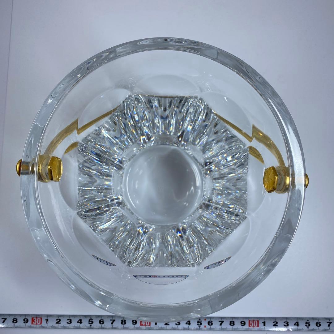バカラ　アルクール金ハンドル付アイスベール高さ15㎝トコチ東な7-0323☆2F
