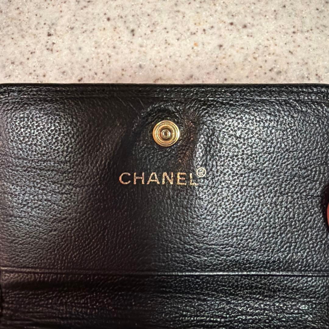 【最終お値下げ中！！】 CHANEL ブラック 三つ折り財布
