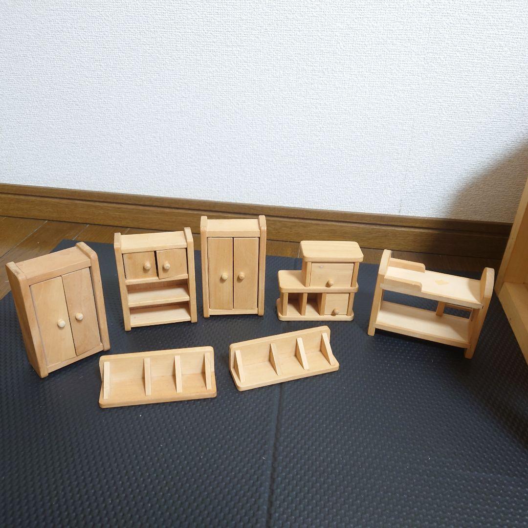 ボーネルンド　廃盤　貴重　大きな　白木のドールハウス　ボーネルンド製　　　家具