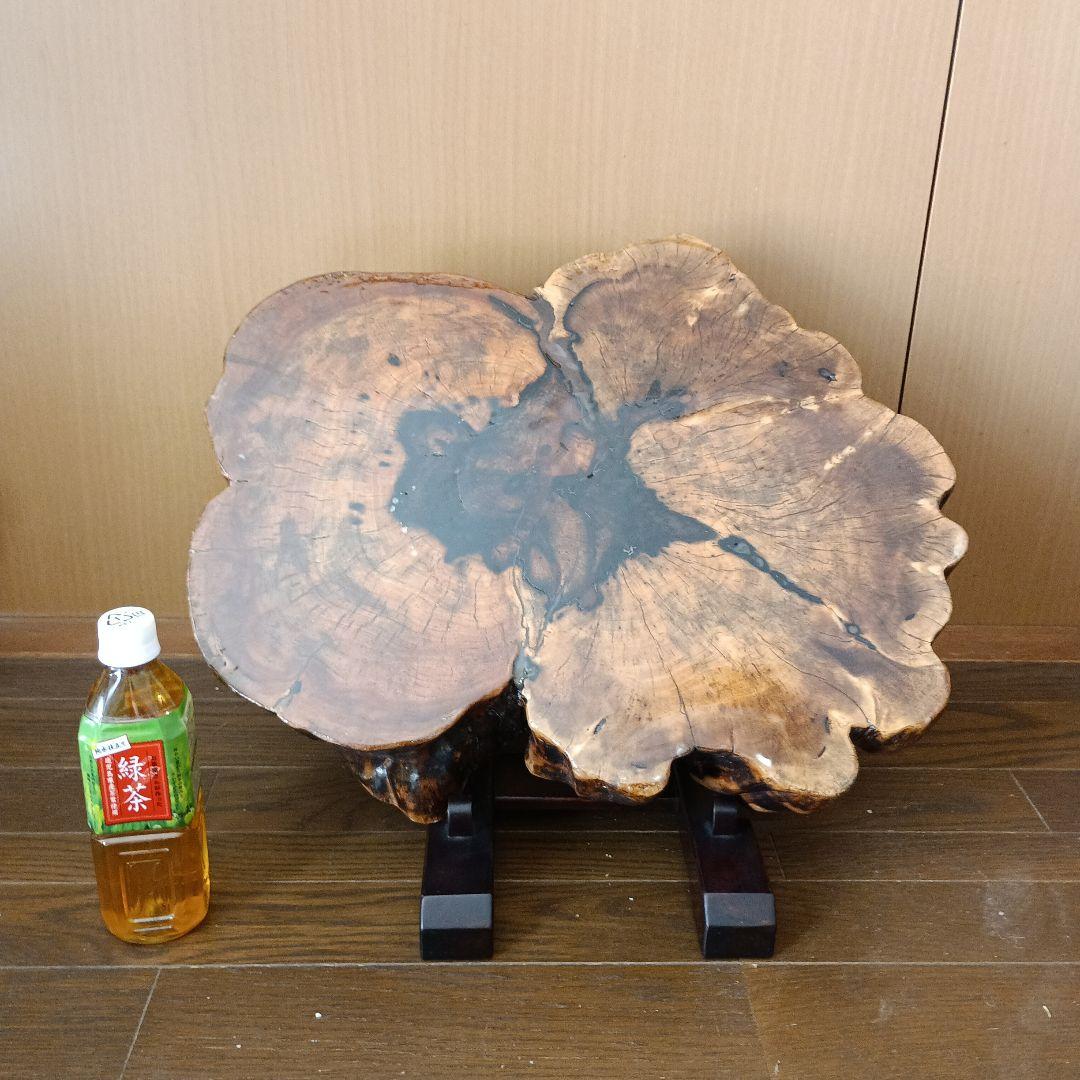 天然木　黒柿置物 樹齢150年以上の希少黒柿の置物