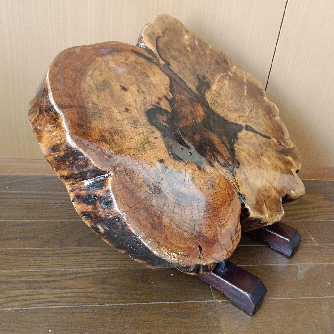 天然木　黒柿置物 樹齢150年以上の希少黒柿の置物