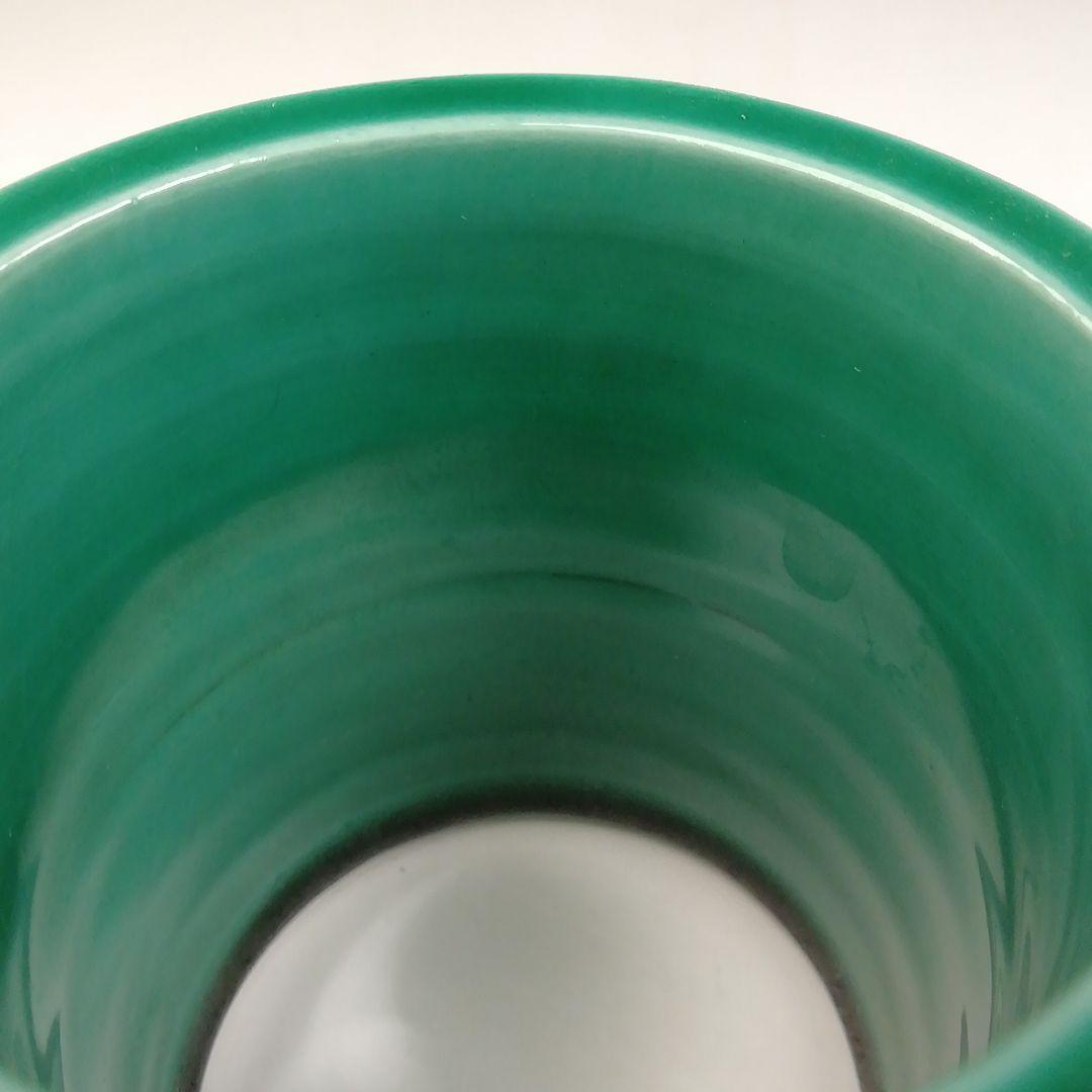 Ｔ９４０　蓋置　『青交趾　荒磯』『中村翠嵐 造』　共箱　茶道具