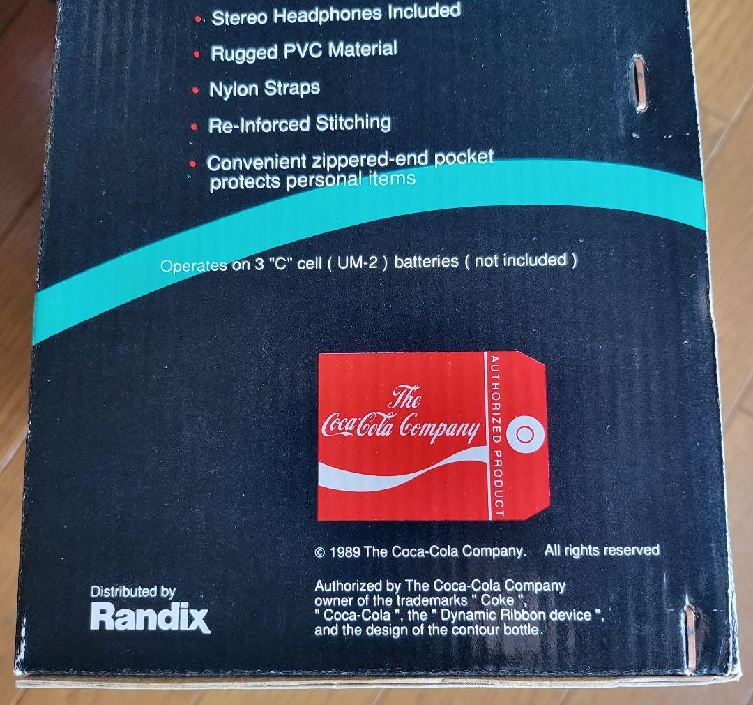 【1980年代】コカ・コーラ  ヴィンテージ  ラジオ内蔵  クーラーバッグ