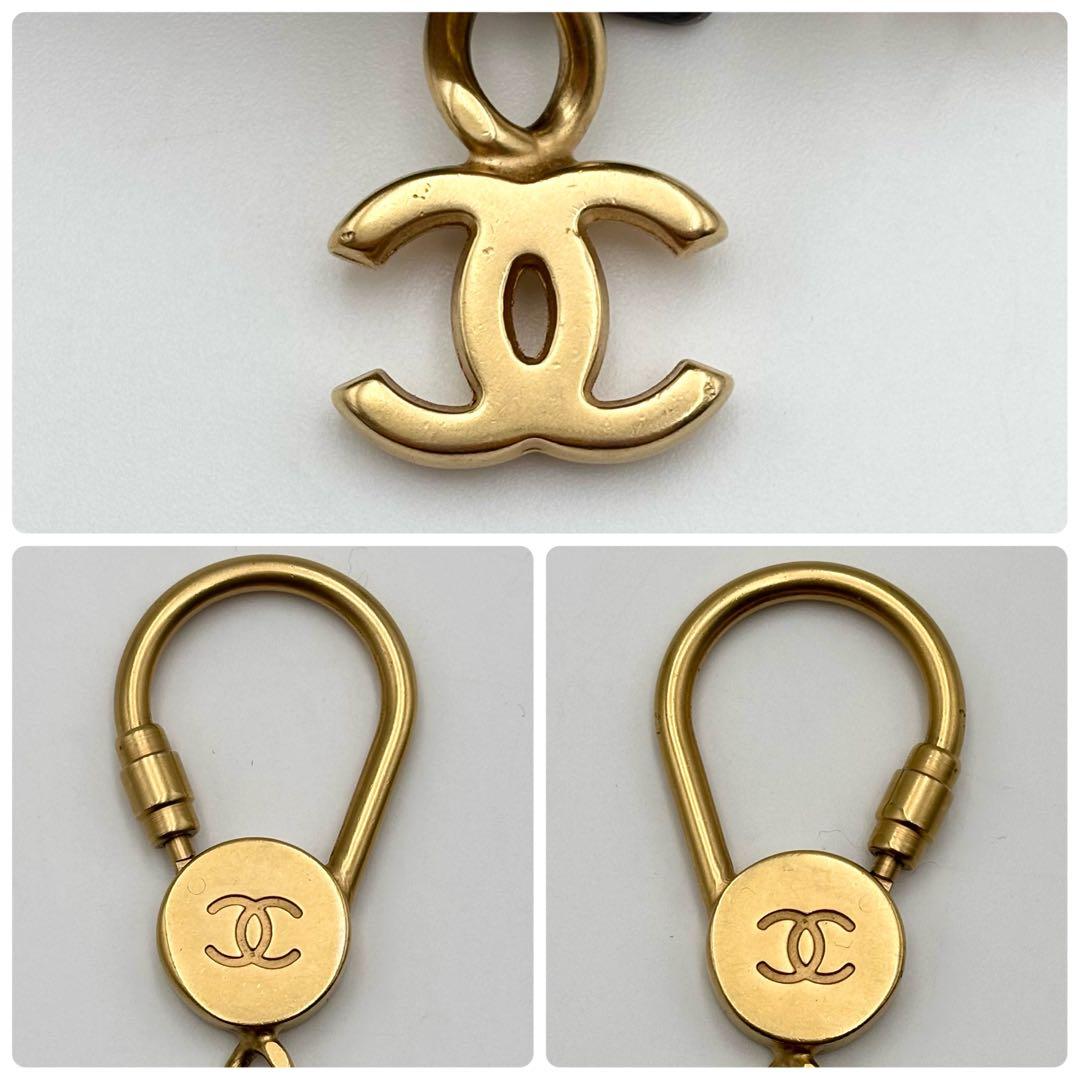 極希少 シャネル CHANEL ケース サイフ ハラコ ココマーク カーキ