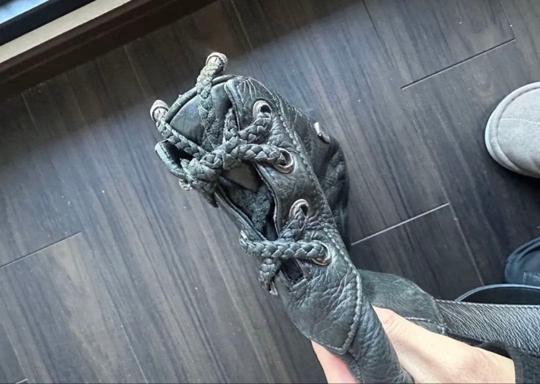 CHROMEHEARTS JJディーン スモール レザーライダースハンドバッグ