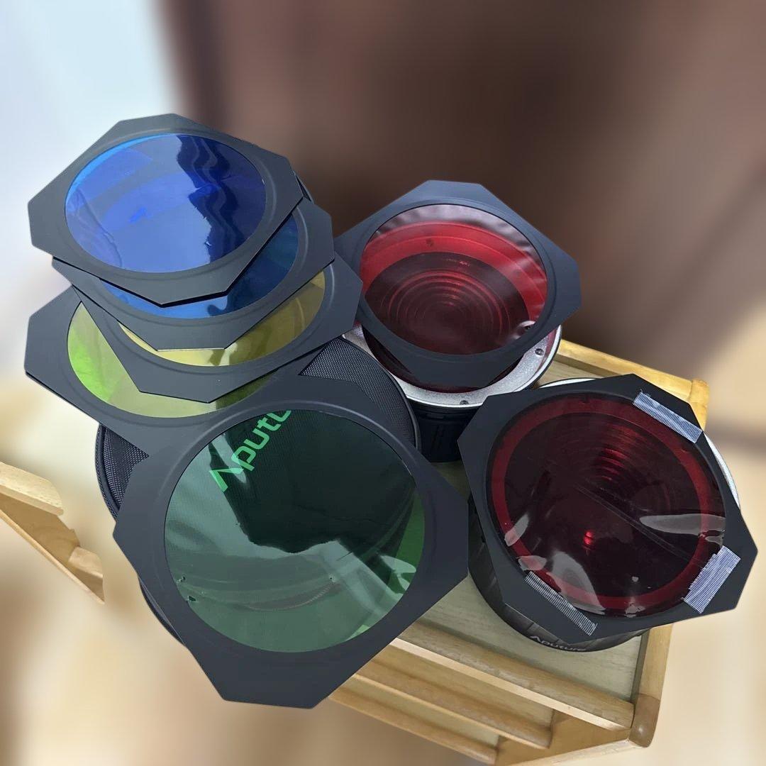 プリッツAputure Fresnel 2Xフレネルレンズ バーンドア付属