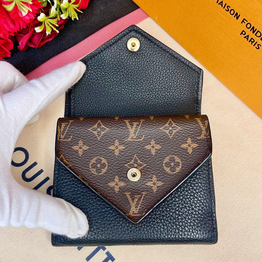 ✨極美品✨ ヴィトン ポルトフォイユ ドゥブル V コンパクト 財布 ノワール