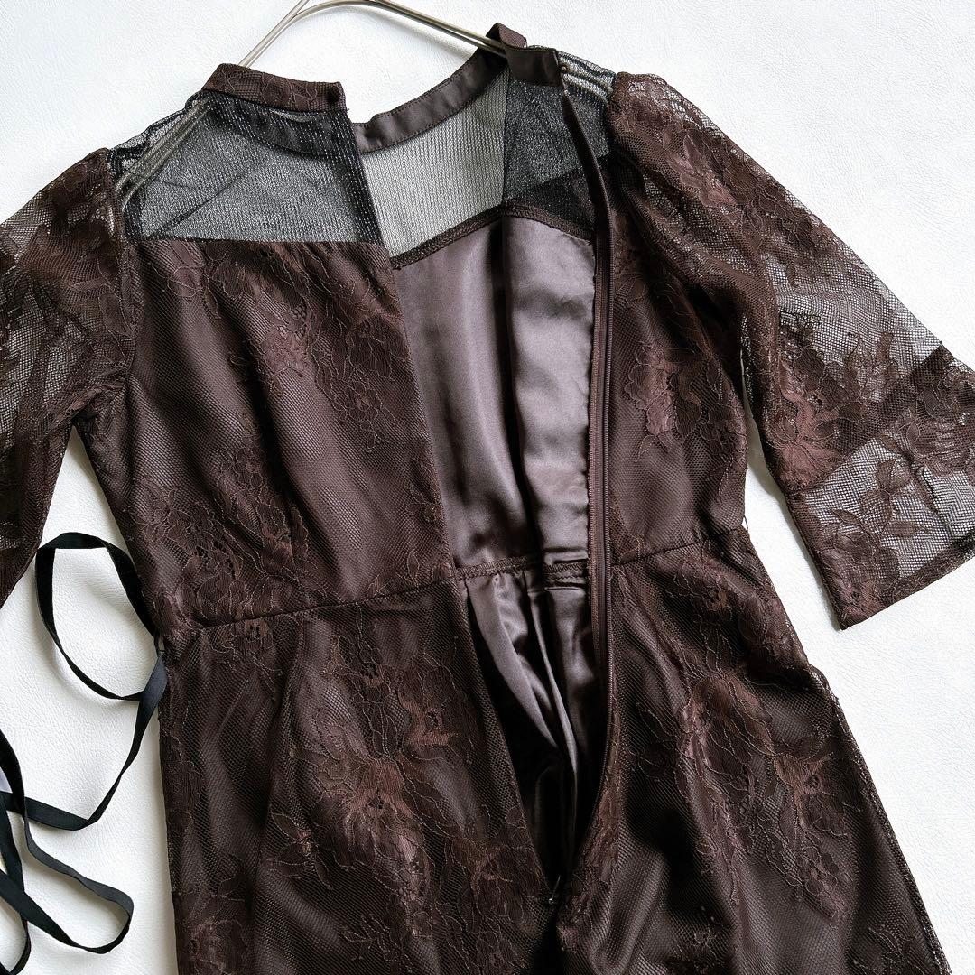 新品★リルフェテpetirobe パーティドレス　ティアードレースワンピース