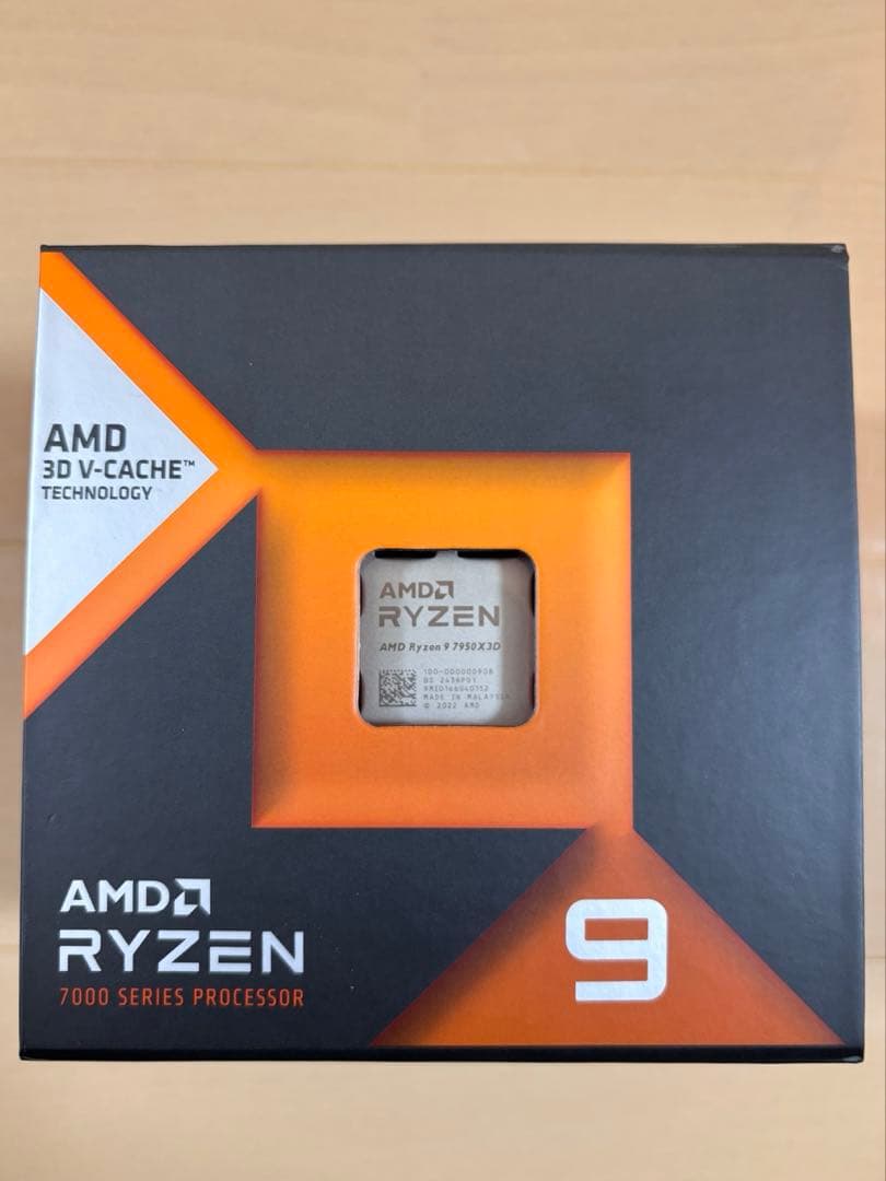 AMD RYZEN 9 7950X3D CPU 国内正規品　保証2年