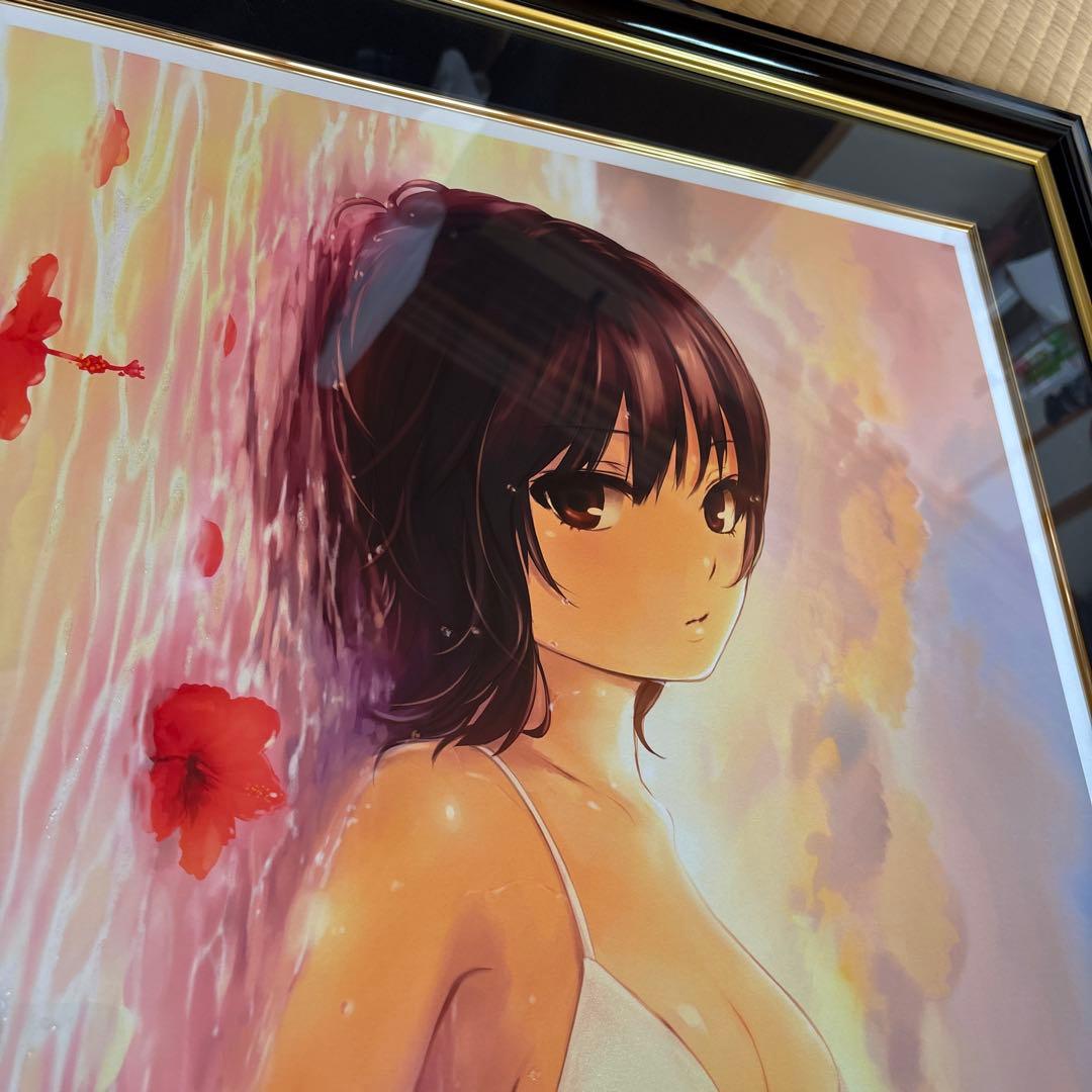 珈琲貴族　楽園　版画　アールビバン　限定生産　サイン