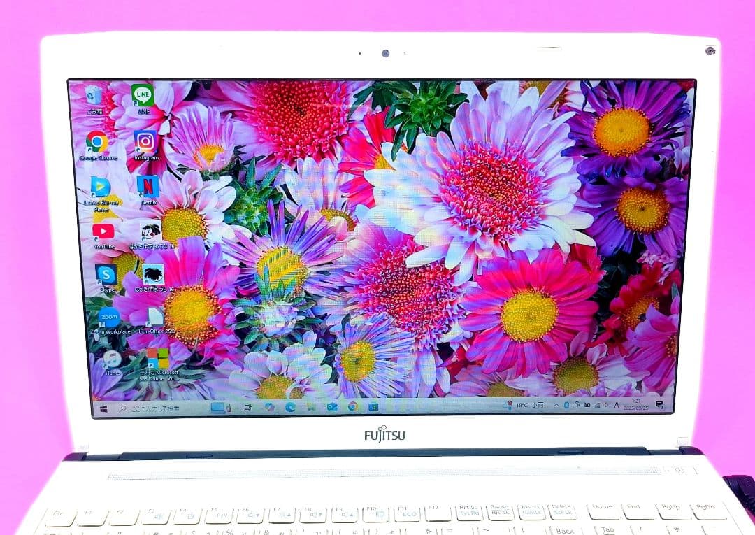 【とってもお買得‼️】オフィス✨大容量750GB✨カメラ付ノートパソコン✨設定済