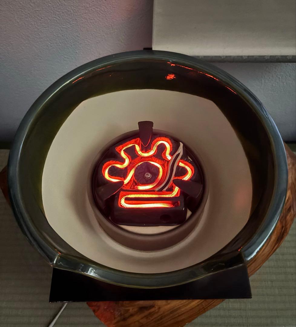 風炉型電熱器 織部 創巧 野々田 道安型 炉用炭型電熱器