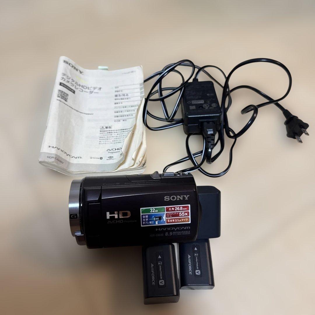 SONY HDR-CX430 ビデオカメラ 本体